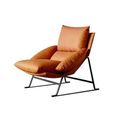 Nordic-Style-Leather-Down-Single-Sofa-Chair---Sleek-Italian-Minimalist-Design-8