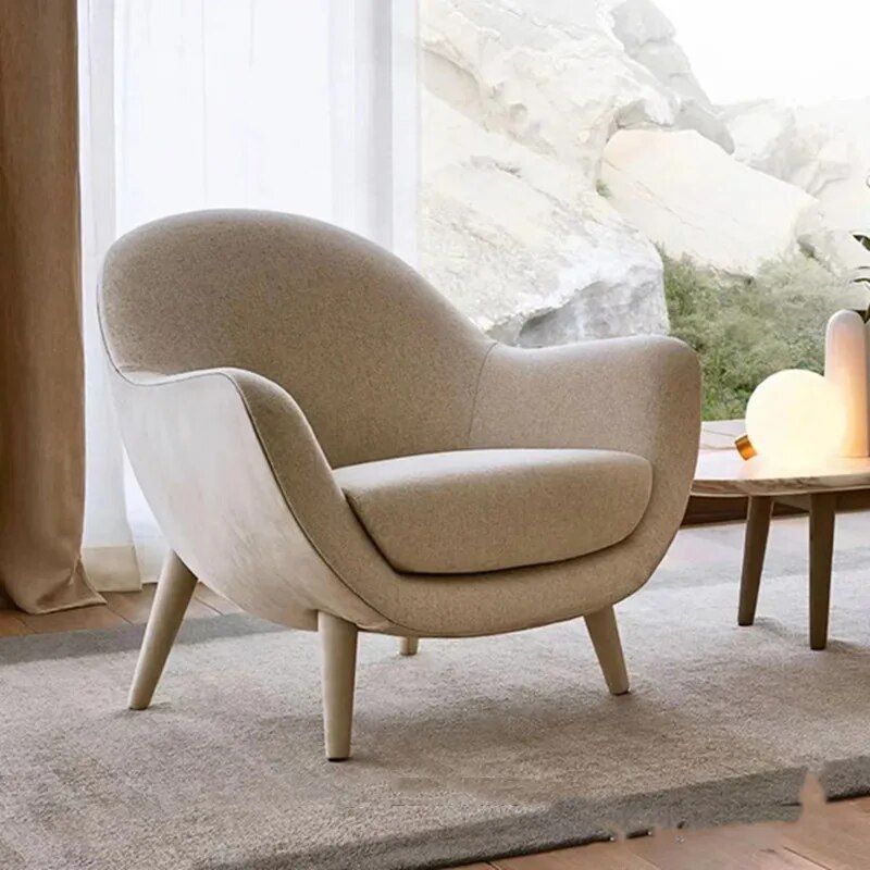 Minimalist Wingback Leisure Chair | Wingback Chair | La Luxe Villa