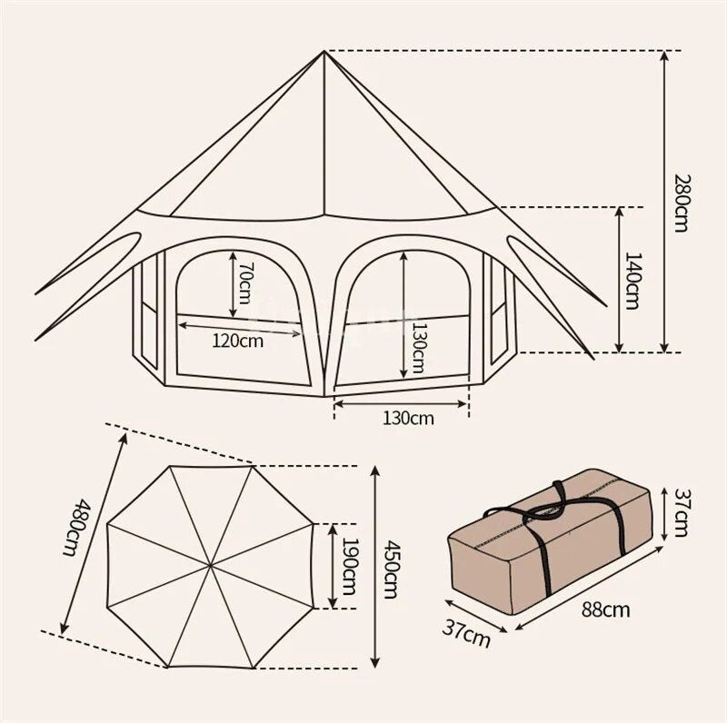 Outdoor-Cotton-Canvas-Camping-Tent-3