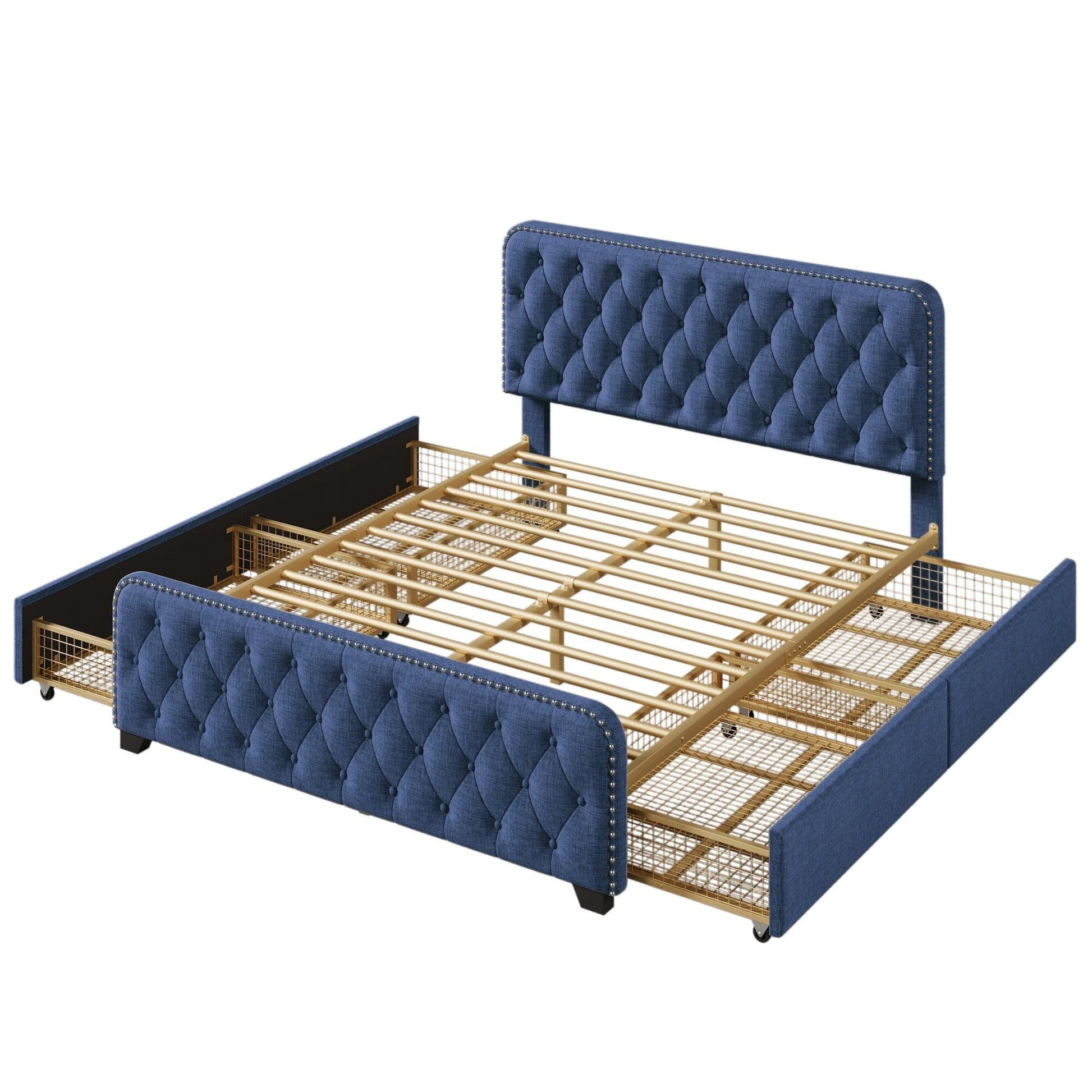 Upholstered-Platform-Bed-with-Storage-Drawers-3