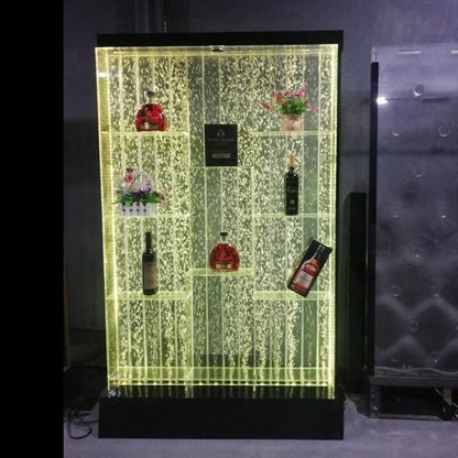 Modern-Acrylic-LED-Wine-Cabinet-with-Color-Changing-Bubble-Wall-2