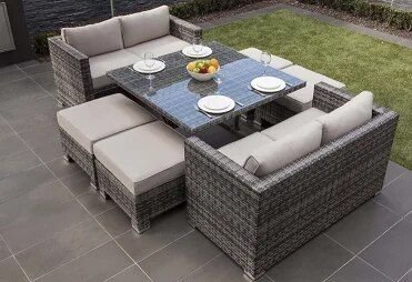 Modern-American-Style-Wicker-Rattan-Outdoor-Dining-Set-with-Glass-Table-4