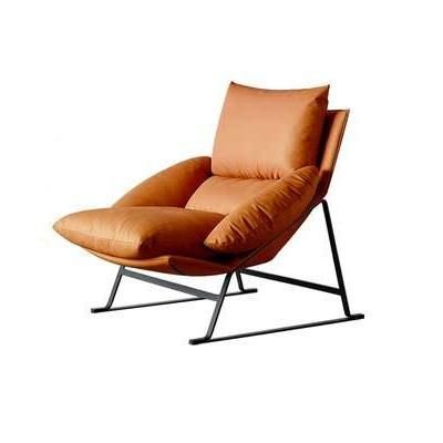 Nordic-Style-Leather-Down-Single-Sofa-Chair---Sleek-Italian-Minimalist-Design-6