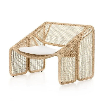 Modern-Nordic-Rattan-Lounge-Chair---Elegant-Velvet-Outdoor/Indoor-Sofa-Chair-3