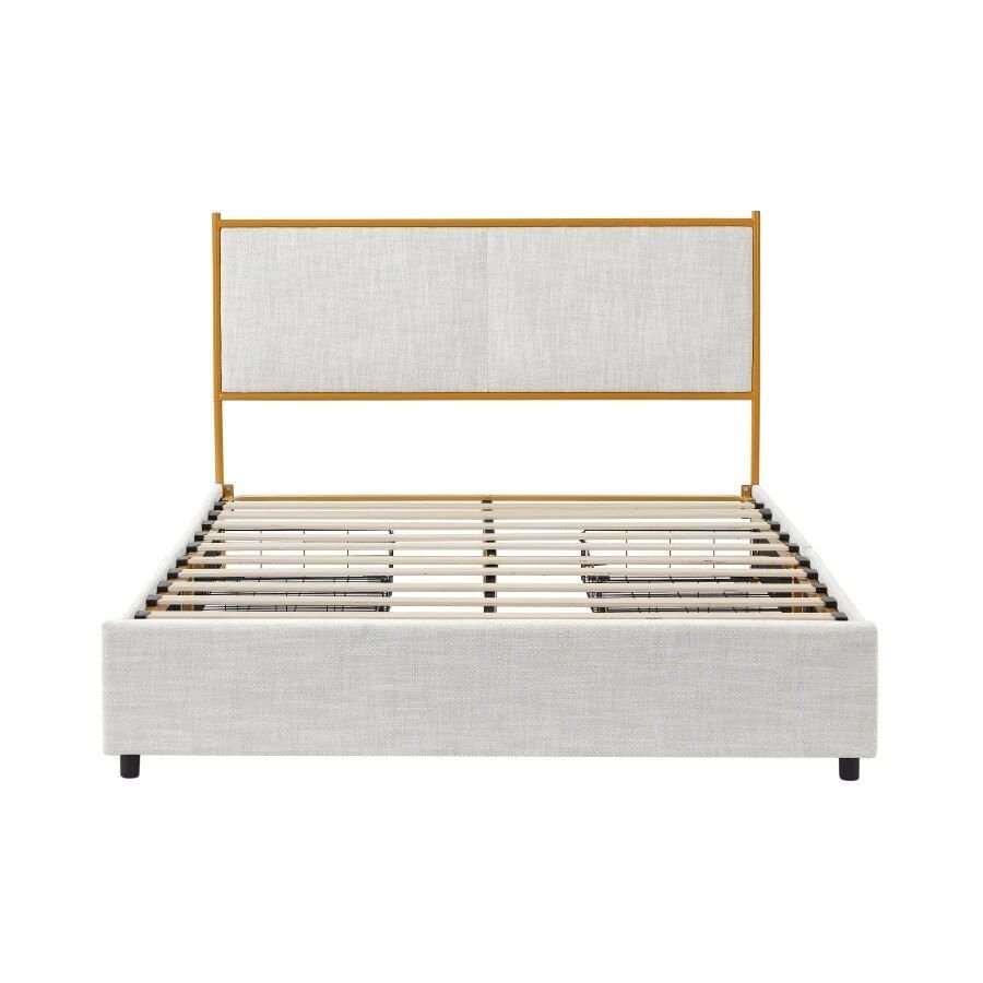 Queen-Size-Bed-with-Steamed-Bread-Backrest-and-Storage-Drawers-8