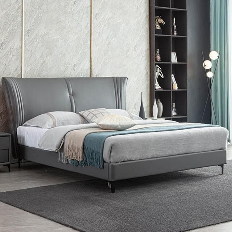 PU Leather Upholstered Bed | High Bedhead | La Luxe Villa