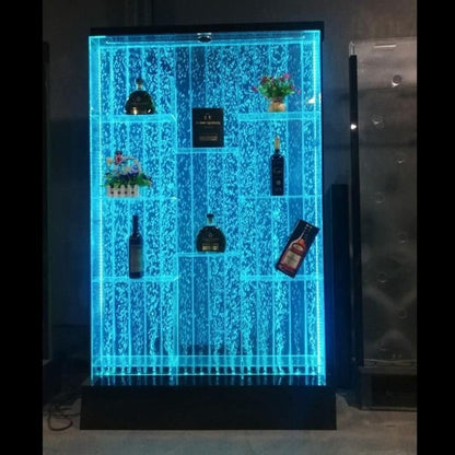 Modern-Acrylic-LED-Wine-Cabinet-with-Color-Changing-Bubble-Wall-3