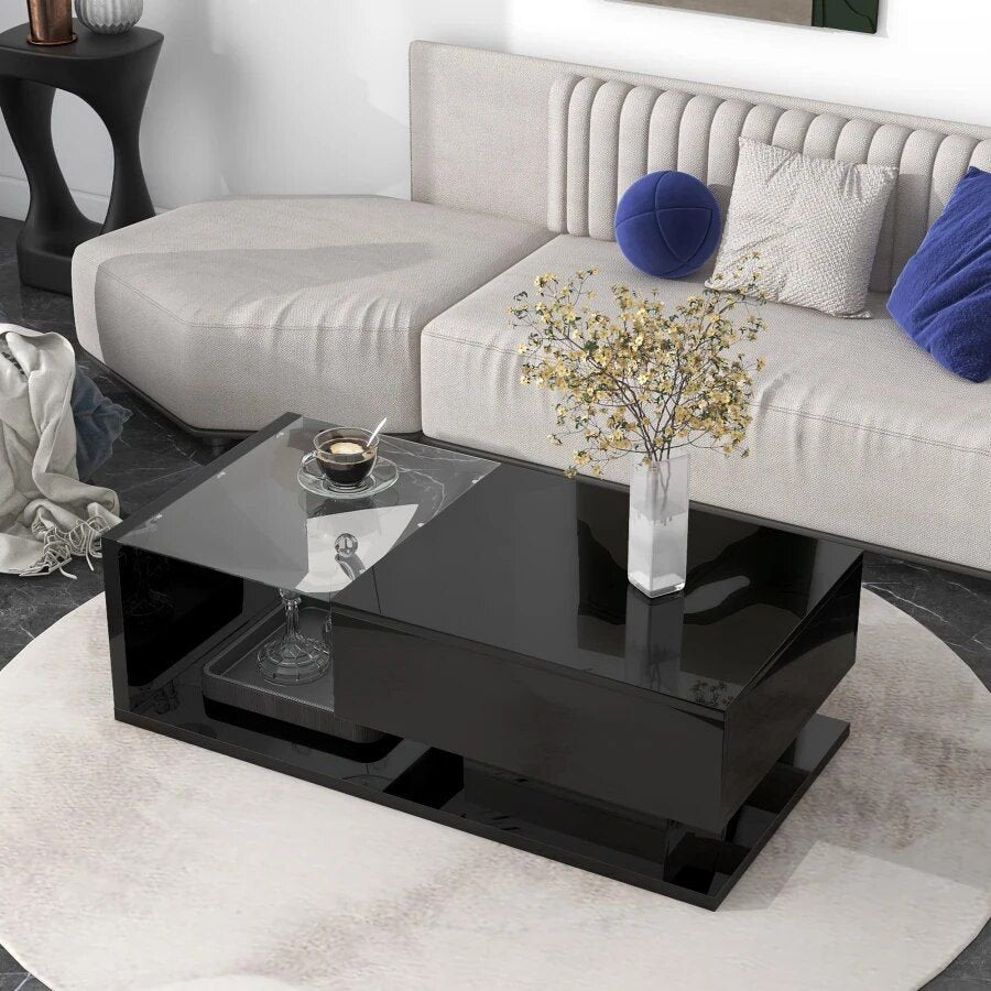 Modern-Minimalist-Coffee-Table-with-Tempered-Glass-Top-and-High-Gloss-Wooden-Base-7