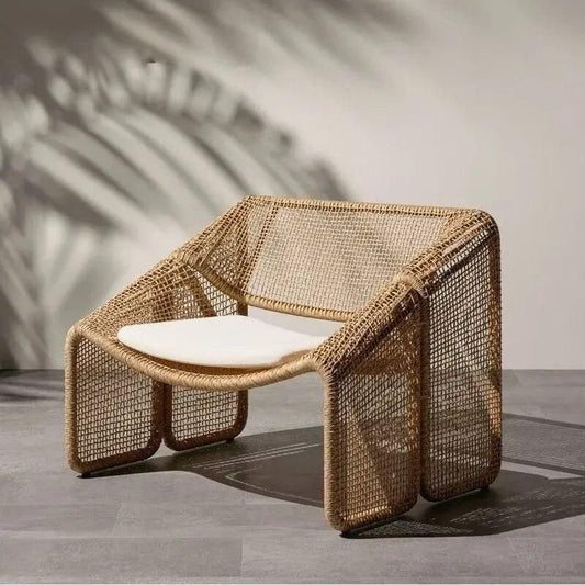 Modern-Nordic-Rattan-Lounge-Chair---Elegant-Velvet-Outdoor/Indoor-Sofa-Chair-1