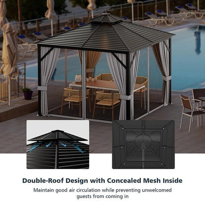 Double Roof Hardtop Gazebos | Double-Roof Gazebo | La Luxe Villa