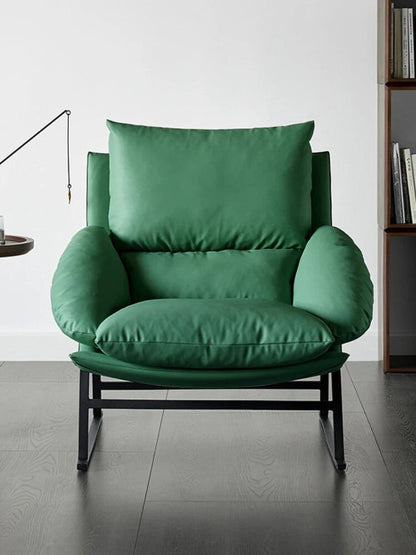 Nordic-Style-Leather-Down-Single-Sofa-Chair---Sleek-Italian-Minimalist-Design-3