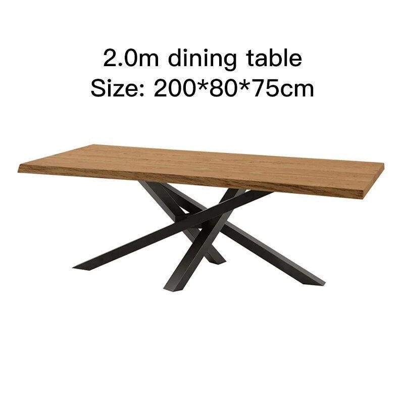 Modern-Nordic-Solid-Wood---Carbon-Steel-Dining-Table-Set-5