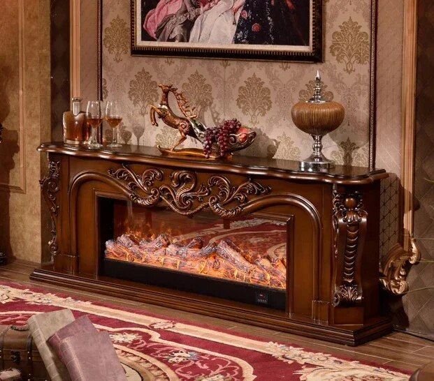 Wooden-Mantel-Electric-Fireplace-with-LED-Flames-3