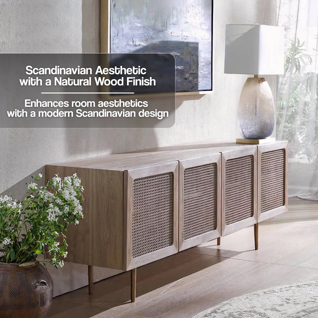 Scandinavian-Modern-Rattan-TV-Cabinet---Solid-Wood,-Multifunctional-Living-Room-Furniture-6