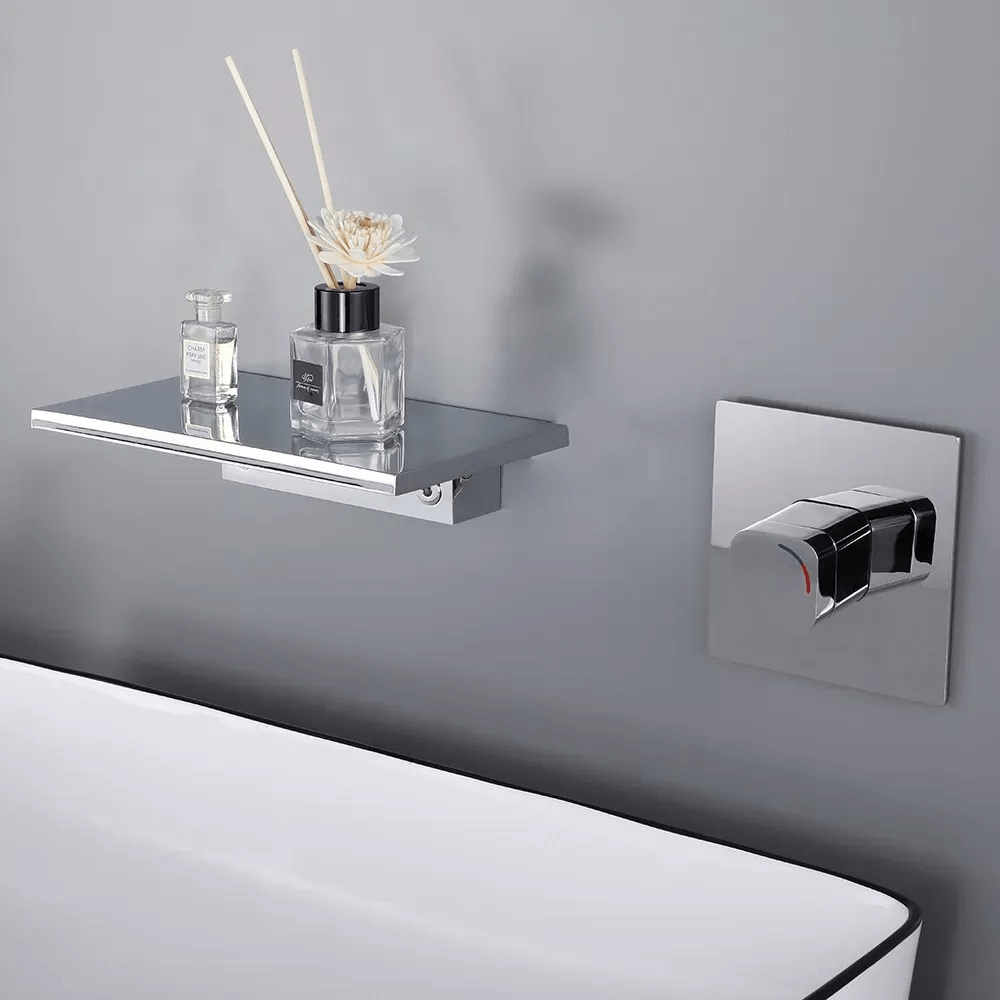 Chrome Waterfall Bathroom Faucet | Bathroom Faucet | La Luxe Villa