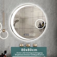 LED-Lit-Round-Frameless-Smart-Bathroom-Mirror---Anti-Fog,-3-Color-Lighting,-Wall-Mounted-5