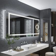 Modern-Frameless-LED-Lighted-Bathroom-Mirror-with-3X-Magnifying-Feature-3-Color-Lighting-7