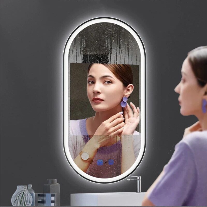 Smart-Oval-LED-Illuminated-Bathroom-Mirror-with-Voice-Control-and-Body-Sensor-9