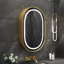 Modern-Oval-LED-Illuminated-Wooden-Mirror-Cabinet-–-Smart-Bathroom-Storage-Solution-12