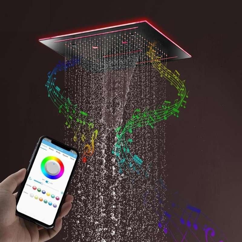 Remote Control LED Shower Head | Smart LED Shower Head | La Luxe Villa