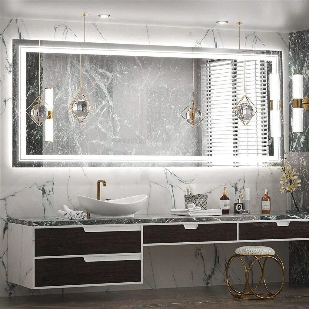 Modern-Full-Length-LED-Lighted-Bathroom-Mirror-with-Touch-Sensor,-Anti-Fog,-and-Dimmable-Features-3