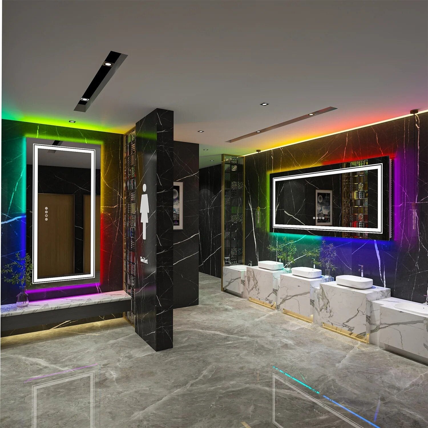 RGB Backlit Vanity Mirror | Luxury LED Mirror | La Luxe Villa