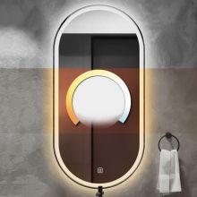 Smart-Oval-LED-Illuminated-Bathroom-Mirror-with-Voice-Control-and-Body-Sensor-2