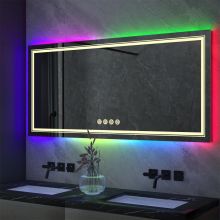 RGB Backlit Vanity Mirror | Luxury LED Mirror | La Luxe Villa