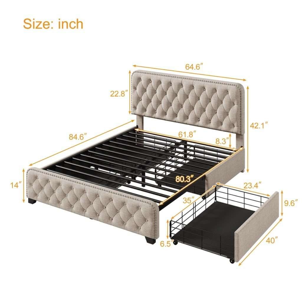 Upholstered-Platform-Bed-with-Storage-Drawers-7